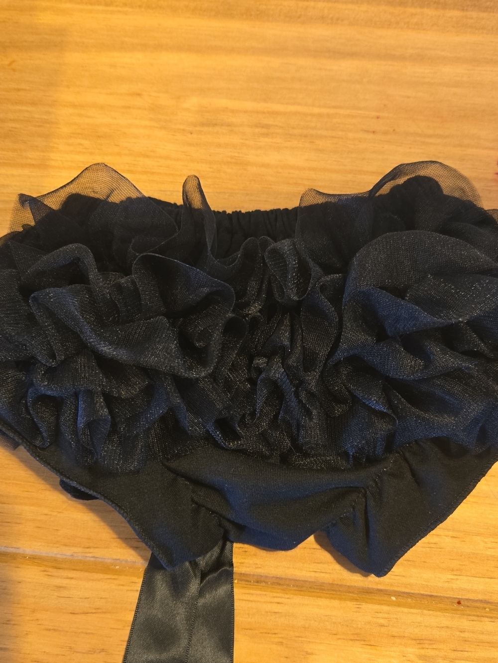 Black Ruffle Diaper Cover